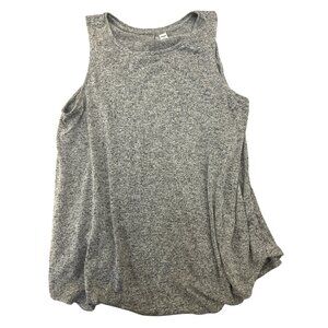 Old Navy Luxe Womens Grey Sleeveless Top XL Soft & Flowing Basic Solid Print